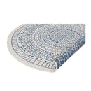 Mosaic Round Ocean Blue Terrazoo Rug 120Cm