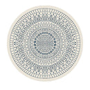 Mosaic Round Ocean Blue Terrazoo Rug 120Cm