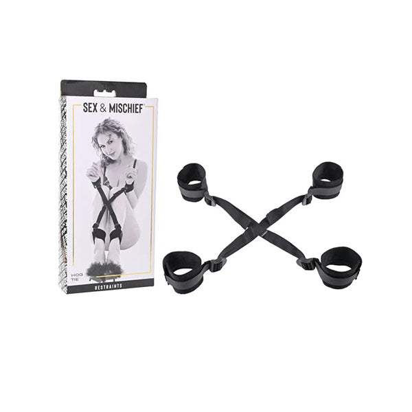 Sex And Mischief Hog Tie Black Restraint
