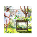2 Pieces 2 Tier Wooden Raised Garden Bed Elevated Planter Bed