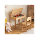 Toddler Activity Table With Chair And Paper Roll Holder