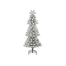 180 Cm Artificial Xmas Tree With Snowflake Topper And Projection Light