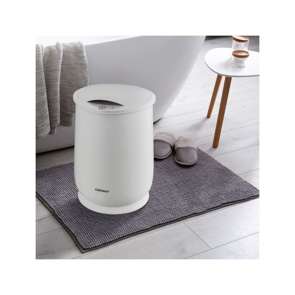 Towel Warmer Bucket With Flip Top Lid And Fragrance Holder