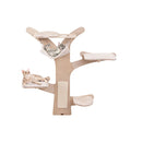 Wall Mounted Cat Tower With 4 Platforms And Sisal Scratching Mat