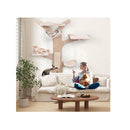 Wall Mounted Cat Tower With 4 Platforms And Sisal Scratching Mat