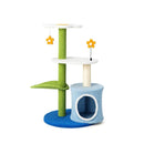 4 Tier Modern Cat Tree Tower With Sisal Scratching Post Jingling Balls