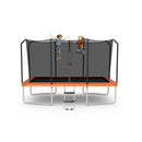 430 Cm X 250 Cm Rectangular Trampoline With Net For Kids And Adults