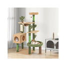 150Cm Cactus Cat Tree For Indoor Cats With Sisal Scratching And Board