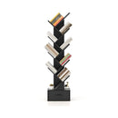 10 Tier Tree Bookcase With Drawer For Storage Black