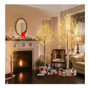 150Cm Artificial Twig Birch Tree With 72 Warm White Led Lights