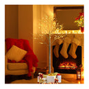150Cm Artificial Twig Birch Tree With 72 Warm White Led Lights