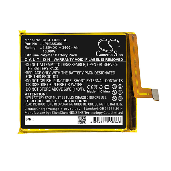 Cameron Sino Cs Ctx300Sl 3400Mah Battery For Crosscall Action X3 Phone
