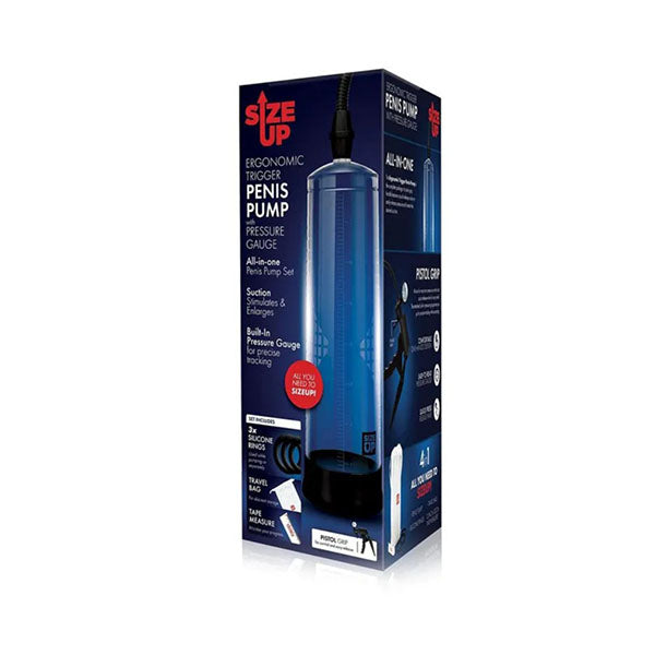 Size Up Ergonomic Trigger Penis Pump With Pressure Gauge Penis Pump