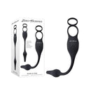 Zero Tolerance Plug And Tug Black Vibrating Cock Ring With Anal Plug