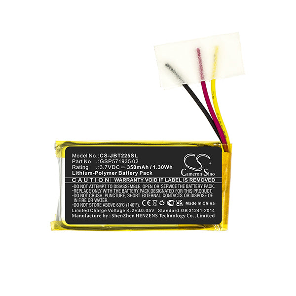 Cameron Sino Cs Jbt225Sl 350Mah Battery For Jbl Tune 225 Tws Headset