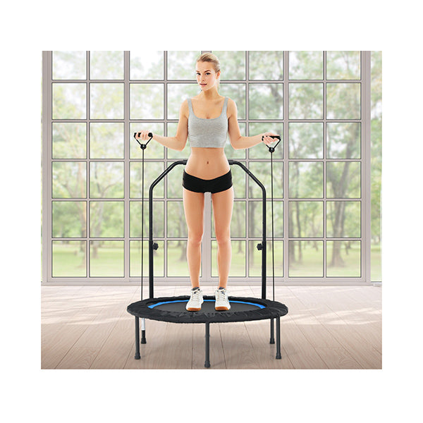 40 Inch Foldable Trampoline with 2 Resistance Bands