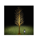 210Cm Led Lighted White Twig Tree With Twinkle Star Lights