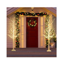 210Cm Led Lighted White Twig Tree With Twinkle Star Lights