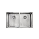 Stainless Steel Kitchen Sink 770mm Double Bowl Top Under Mount
