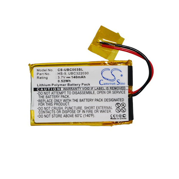 Cameron Sino Cs Ubc003Sl 140Mah Battery For Ultralife Ubc322030
