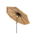32 Led Hula Thatched Tiki Umbrella Solar Powered With 30 Degree Tilt