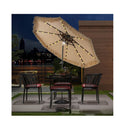 32 Led Hula Thatched Tiki Umbrella Solar Powered With 30 Degree Tilt