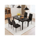 Upholstered Dining Chair Set Of 4 With Padded Backrest
