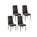 Upholstered Dining Chair Set Of 4 With Padded Backrest