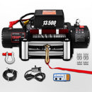 6123.5 kg 12V Recovery Electric Winch Truck Trailer Rope Remote Control