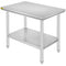 910x610mm Stainless Steel Kitchen Bench Commercial Work Food Prep Table