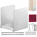 152.4x152.4 Post Base, 1Pcs Stainless Steel Adjustable Post Anchor Bracket(Internal 150 x 139.7), Adjustable Post Base for Pavilion Deck Porch Handrail Railing Support Decorative Anchor Plate