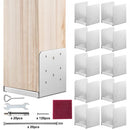 152.4x152.4 Post Base, 10Pcs Stainless Steel Adjustable Post Anchor Bracket(Internal 150 x 139.7), Adjustable Post Base for Pavilion Deck Porch Handrail Railing Support Decorative Anchor Plate