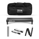 Guitar Pedal Board, 15'' x 5.7'', Aluminum Alloy 0.8 lbs Super Light Guitar Effects PedalBoard with Carry Bag High Quality Velcro Fixed Strap Shoulder Strap, Accommodate 4-6 Guitar Pedals, Small