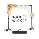 Backdrop Stand Background Stand Kit with 2 Tripod for Party & Photo Studio