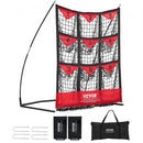 9 Hole Baseball Softball Pitching Net 9 Pocket Hitting Practice 49"x42"