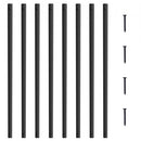 Staircase Metal Balusters, 32.28"x1"x0.2" Flat Aluminum Alloy Decorative Banister Spindles, 51 Pack Deck Baluster with Screws, Classic Hollow Deck Railing Satin Black Powder Coated for Porch