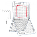 Baseball And Softball Rebounder Net, 3.5 x 6 ft PitchBack Baseball Pitching Nest, Softball Pitchback Net, Fielding Trainer, Bounce Back Net for Fielding/Throwing Practice, 5 Adjustable Angles