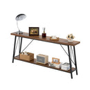 Narrow Console Sofa Table Couch Table 2-Tier for Entryway & Living Room, 1800 x 300 x 800 mm