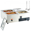 Commercial Electric Food Warmer Countertop Buffet 4*12 Qt Pan Bain Marie