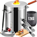 12KG Propane Smelting Furnace Kit Melting Furnace Double Burners 2700?