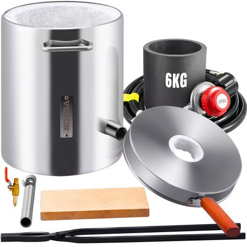 6KG Propane Smelting Furnace Kit Melting Furnace Stainless Steel 2700?