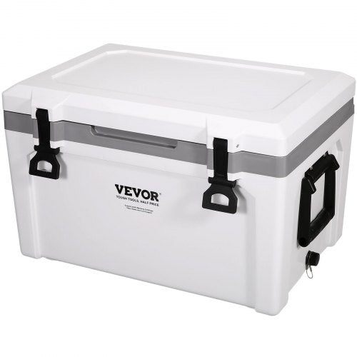 Insulated Portable Cooler, 49 L, Holds 50 Cans, Ice Retention Hard Cooler with Heavy Duty Handle, Ice Chest Lunch Box for Camping, Beach, Picnic, Travel, Outdoor, Keeps Ice for up to 6 Days