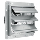 Shutter Exhaust Fan, 356 mm High-speed 1400RPM 994 CFM, Aluminum Wall Mount Attic Fan with AC-motor, Ventilation and Cooling for Greenhouses, Garages, Sheds, Shops