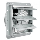 Shutter Exhaust Fan, 254 mm High-speed 1400RPM 753 CFM, Aluminum Wall Mount Attic Fan with AC-motor, Ventilation and Cooling for Greenhouses, Garages, Sheds, Shops
