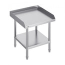 Stainless Steel Work Table, 24 x 24 x 26 Inch Commercial Food Prep Worktable, 3-Sided Backsplash Heavy Duty Prep Worktable, Metal Work Table with Adjustable Height for Restaurant Home Hotel