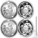 50cm 8 Lug Wheel Simulators, 304 Stainless Steel Wheel Simulator Kit with Mirror Polished Finish, 2 Front and 2 Rear Wheel Covers Fit for For Ford F450/F550 (2005-2020), 4 pcs