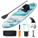 Inflatable Stand Up Paddle Board, 3048×838×152 mm SUP Paddleboard with Removable Kayak Seat, Board Accessories, Pump, Paddle, Fin, Backpack, Ankle Leash, and Repair Kit, for Youth & Adults