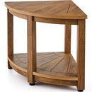 Corner Shower Bench 18.5"H×17.75"R Polystyrene for Inside Shower Bathroom