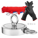 907 Kg Strong Fishing Magnet Kit Double Sided Pull Force Rope Carabiner