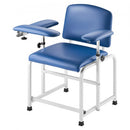 Phlebotomy Chair Blood Draw Chair with Adjustable Armrests and Flip Arm